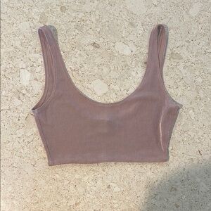 Stylish Mauve Crop Top